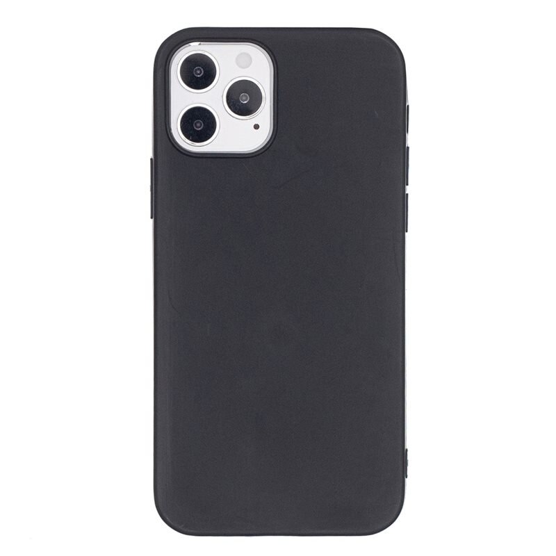 Coque TPU iPhone 12/12 Pro Noir - Coque élégante et simple