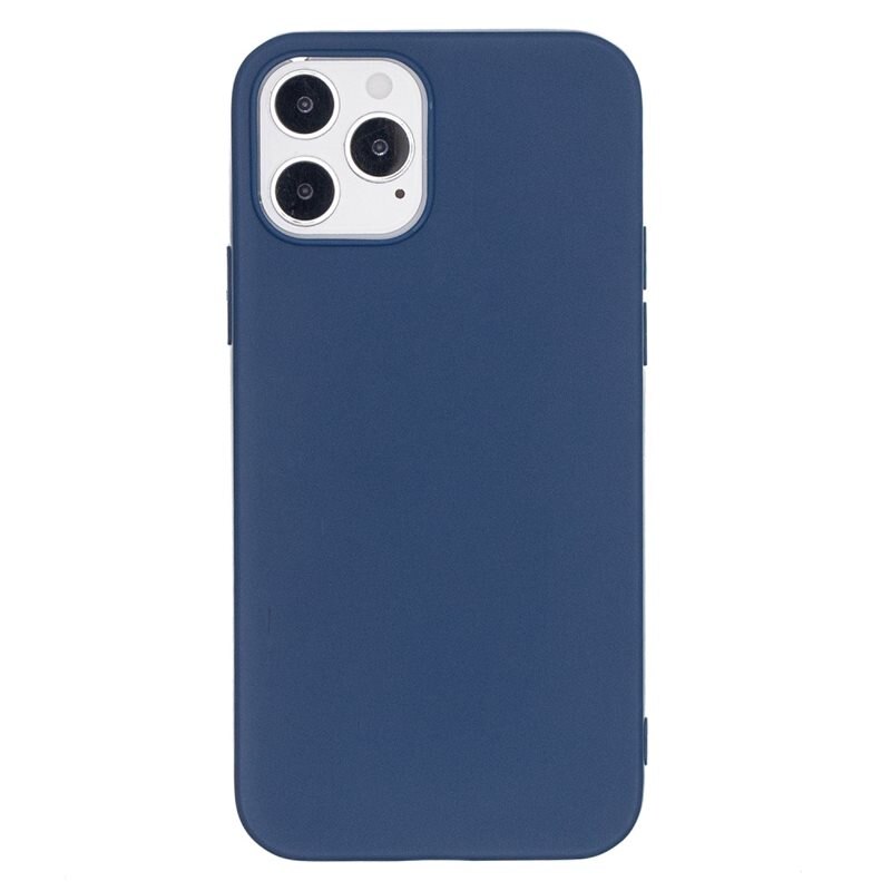Coque TPU iPhone 12/12 Pro Bleu - Coque élégante et simple