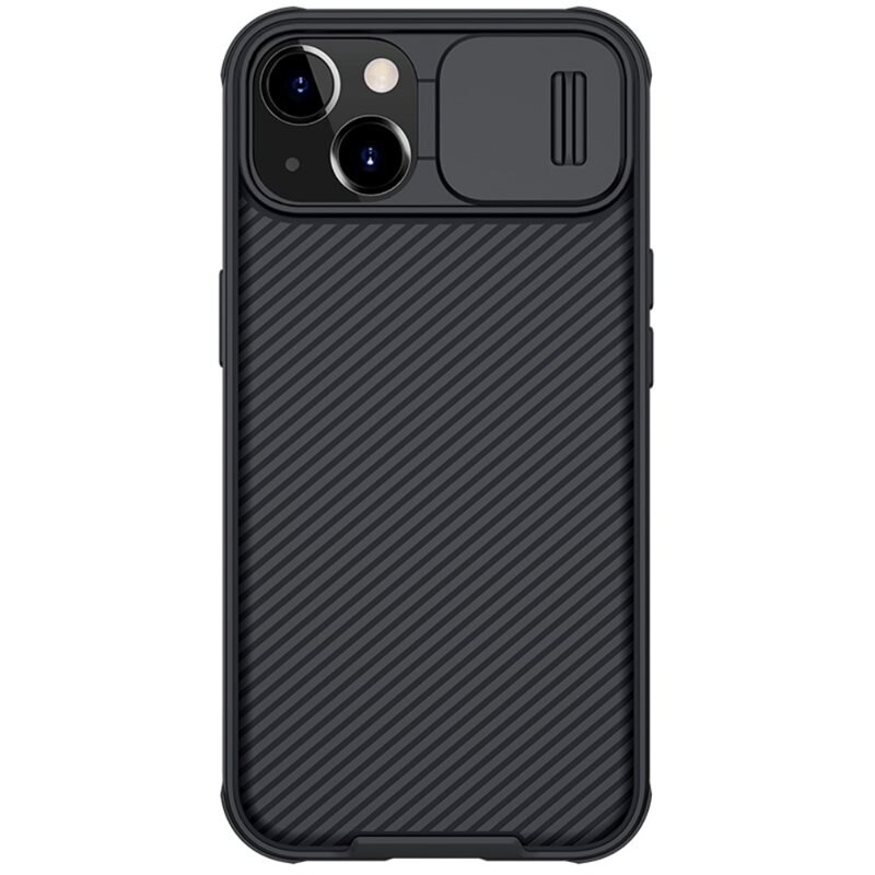 Nillkin Coque CamShield iPhone 13, Noir - Coque de téléphone avec protection d'appareil photo intégrée