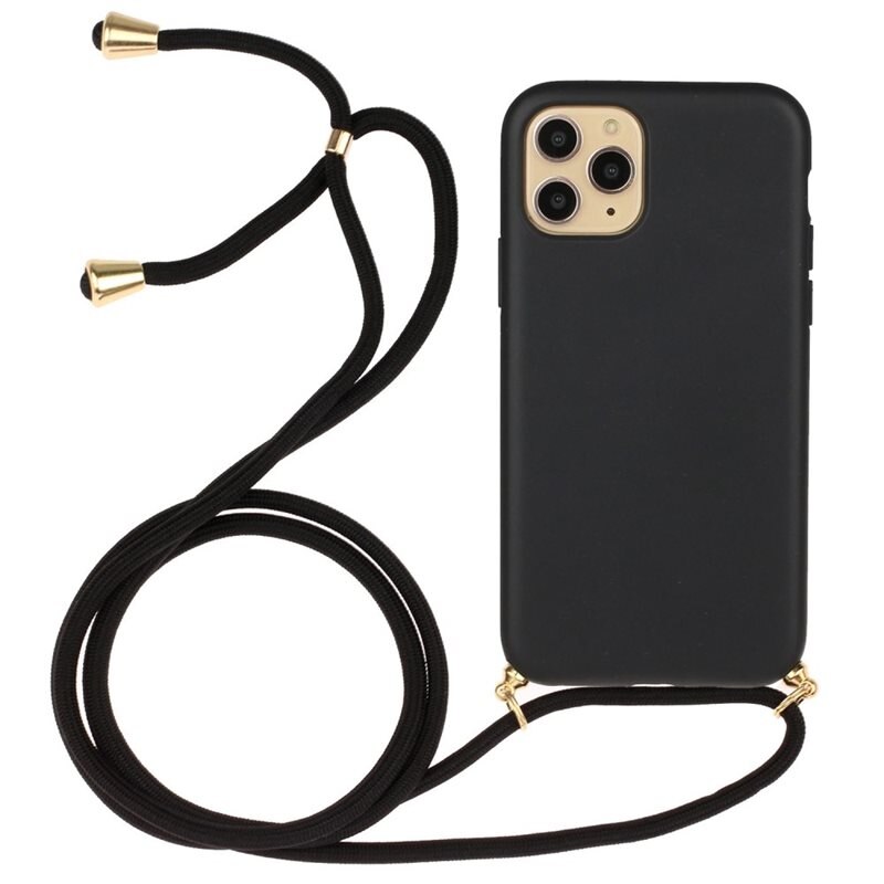 Coque cordon iPhone 14 Pro Max Noir - Coque avec une sangle pratique