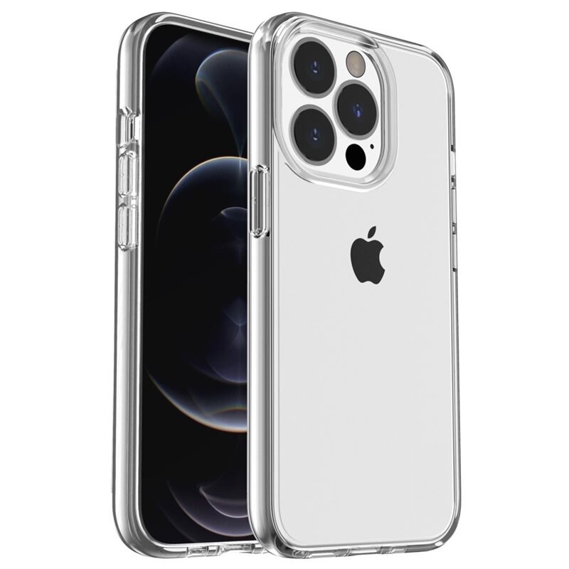tectTech TPU Coque iPhone 15 Pro, Transparent - Coque minimaliste au design épuré