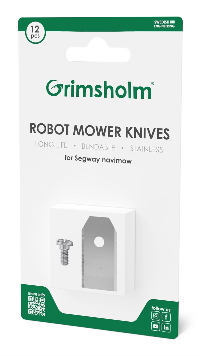 Grimsholm Lames pour Segway Navimow i105E (12 pièces)