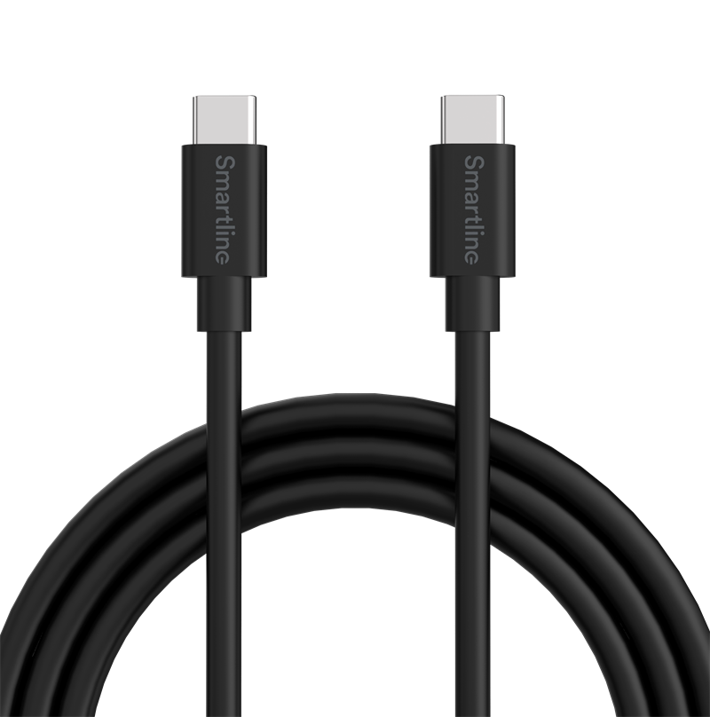 Smartline Câble USB-C vers USB-C 1 mètre, noir