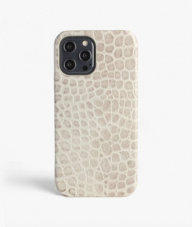 The Case Factory Coque iPhone 12 Pro Max Croco Gris