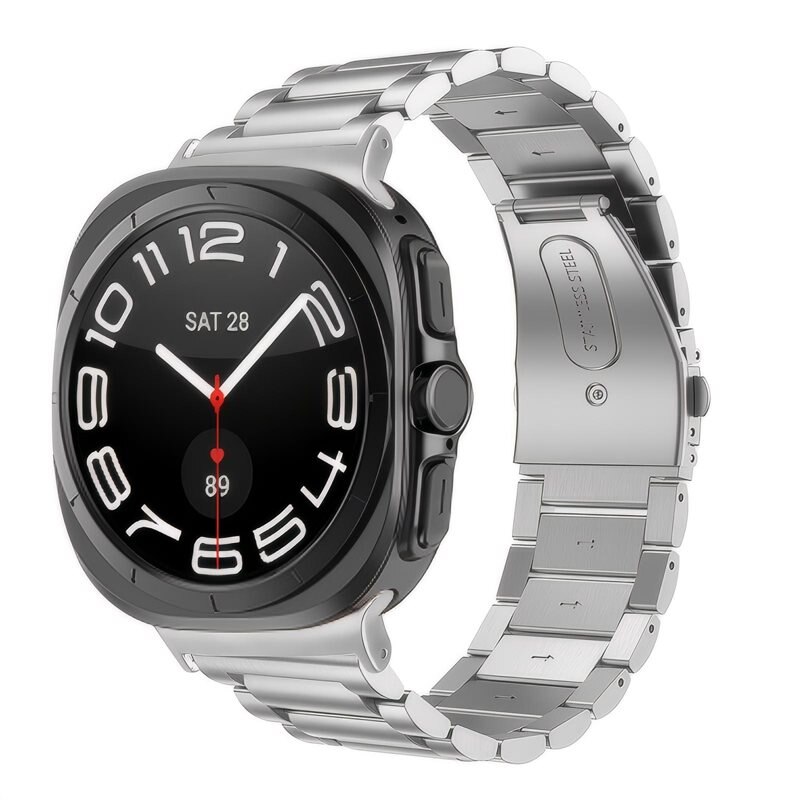 Bracelet en métal Samsung Galaxy Watch Ultra 47mm, Argent - Bracelet au design luxueux et épuré