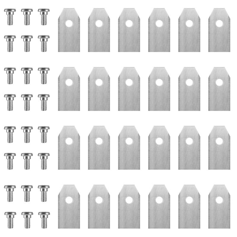 24 pièces Lames pour robot tondeuse Gardena Sileno Plus 2000m2