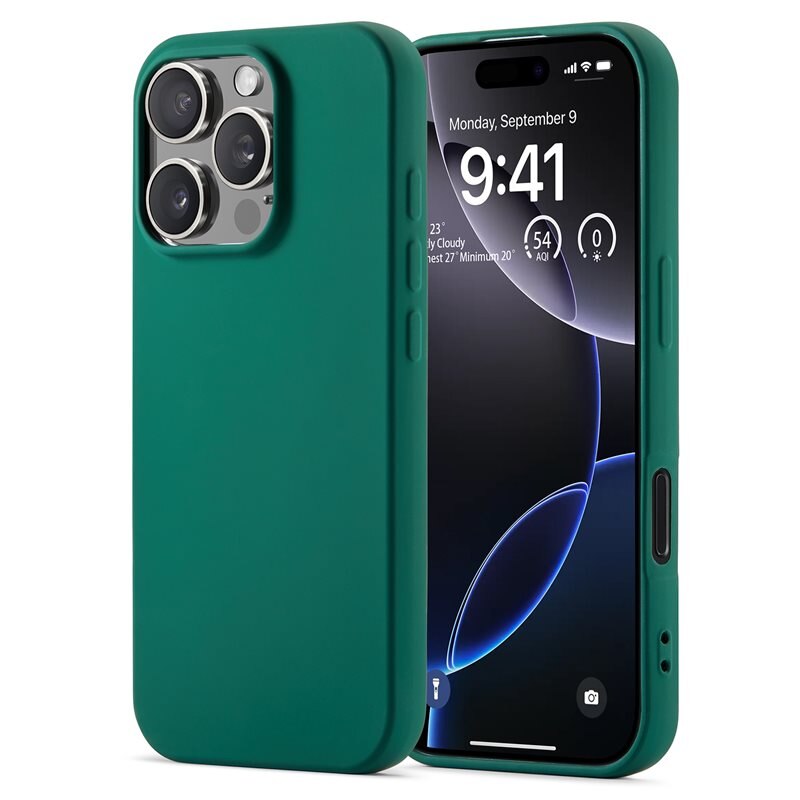 Mobique Coque TPU iPhone 16 Pro Max, Vert foncé