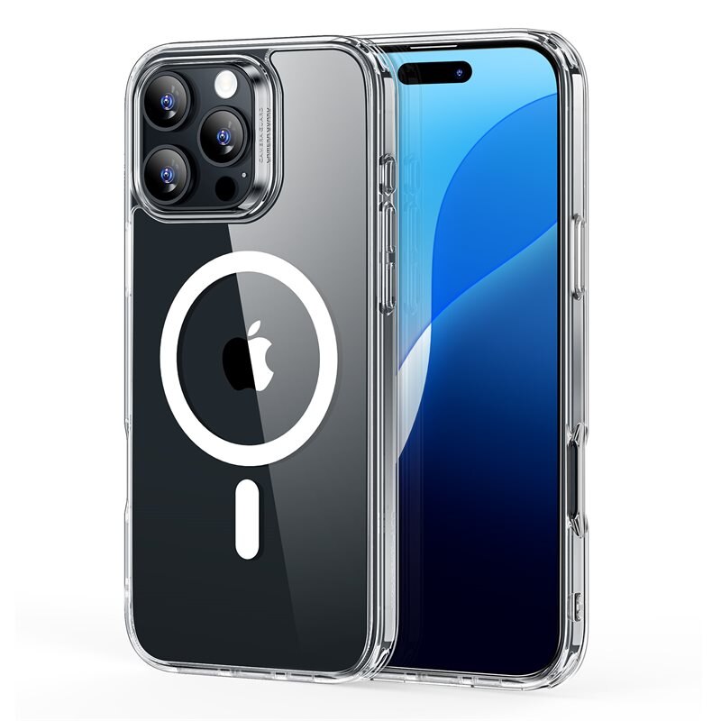 ESR Classic Hybrid HaloLock MagSafe iPhone 16 Pro, Clear - Coque de téléphone avec MagSafe