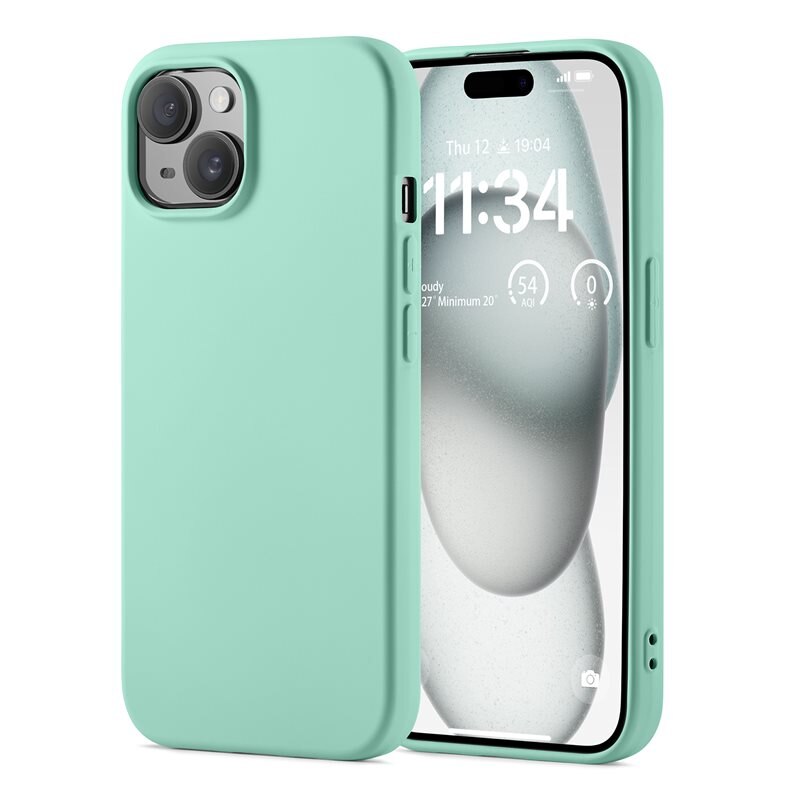 Mobique Coque TPU iPhone 15, Vert