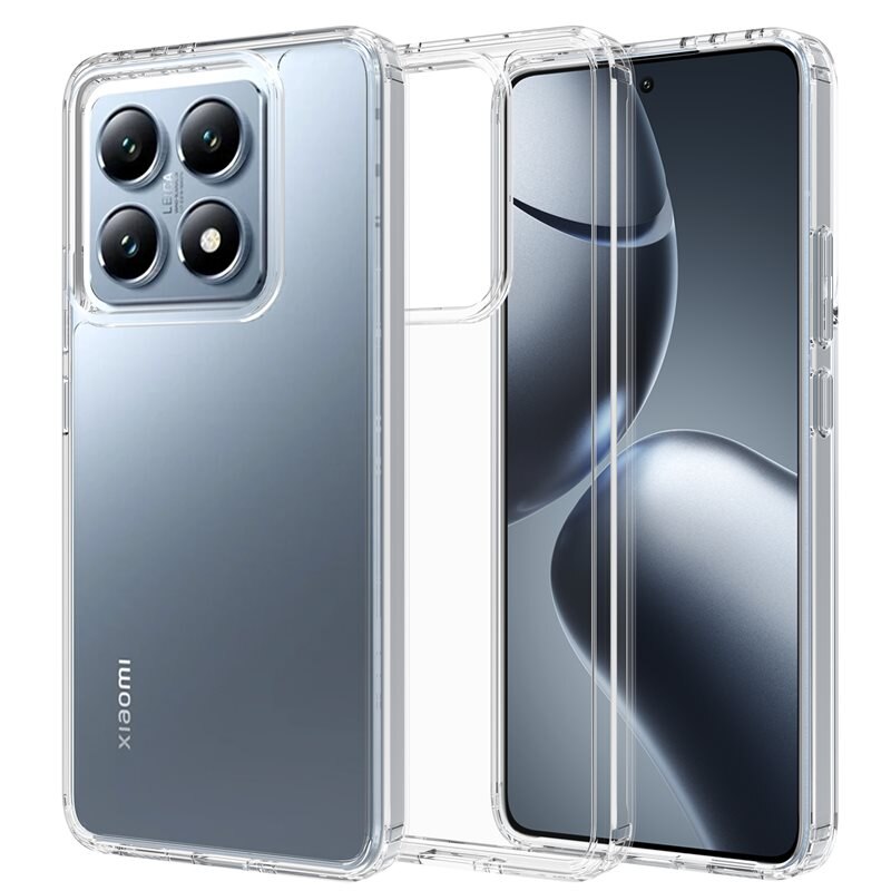 Mobique Coque hybride pour Xiaomi 14T, Transparent - Coque résistante aux chocs