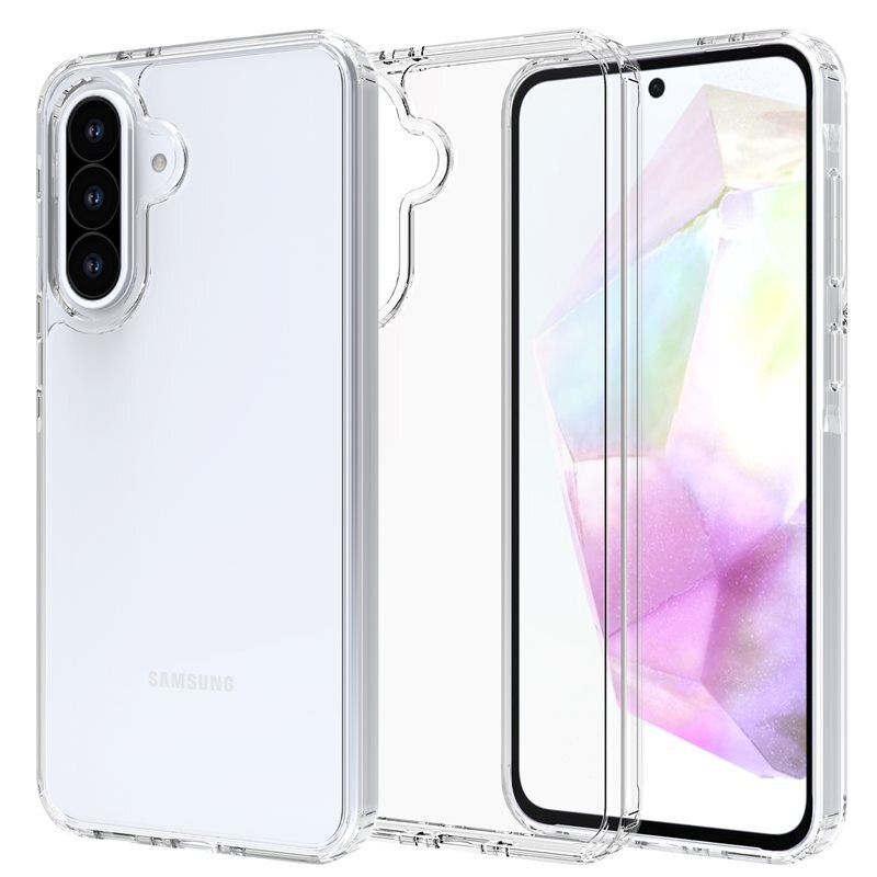 Mobique Coque hybride pour Samsung Galaxy A56, Transparent - Coque résistante aux chocs