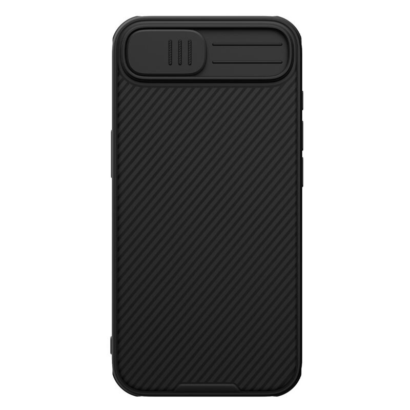 Nillkin Coque CamShield MagSafe iPhone 16e, noir - Coque MagSafe avec protection intégrée pour l'appareil photo