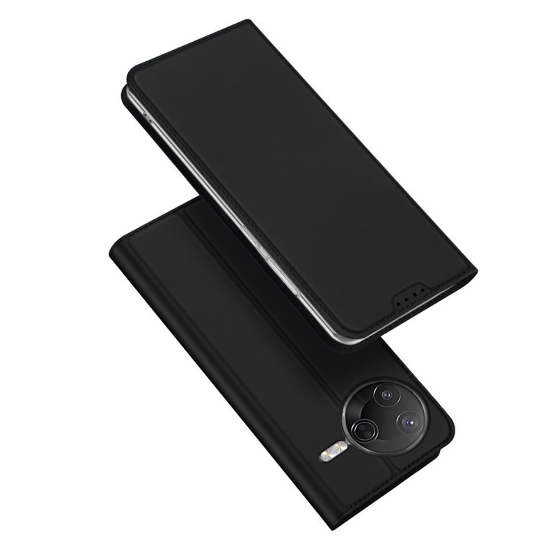 Dux Ducis Étui portefeuille Skin Pro Series Xiaomi Poco F7 Pro, Noir - Étui pour téléphone fin avec porte-cartes