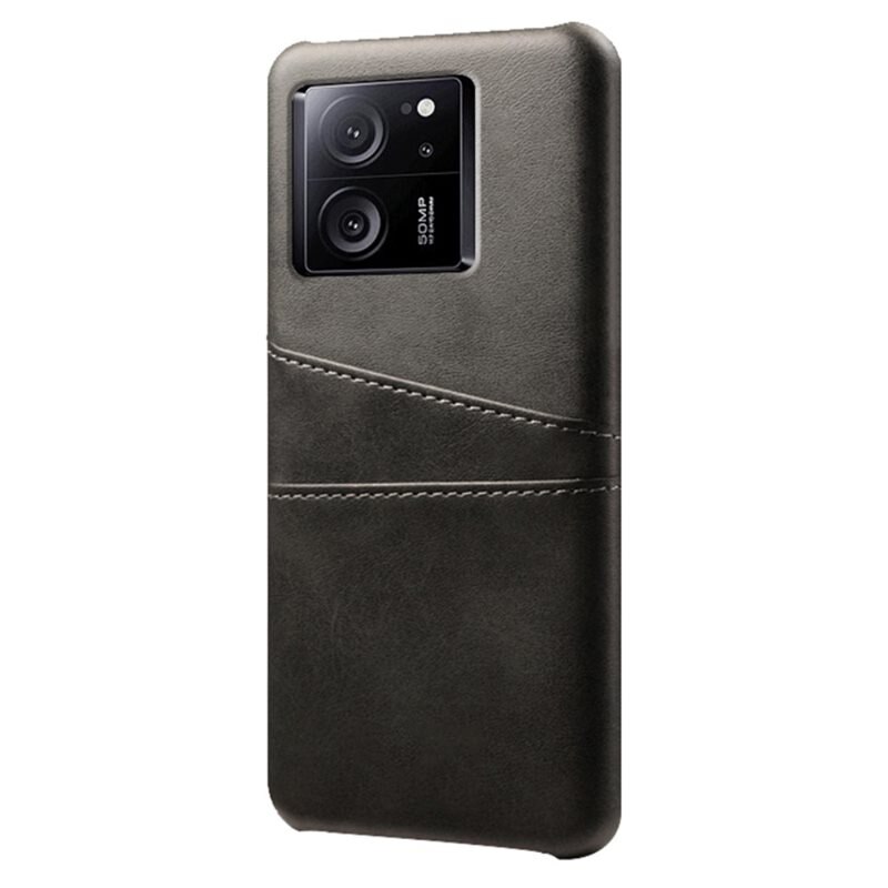 tectTech Coque Card Slots Xiaomi 13T, Noir - Coque avec plusieurs emplacements pour cartes