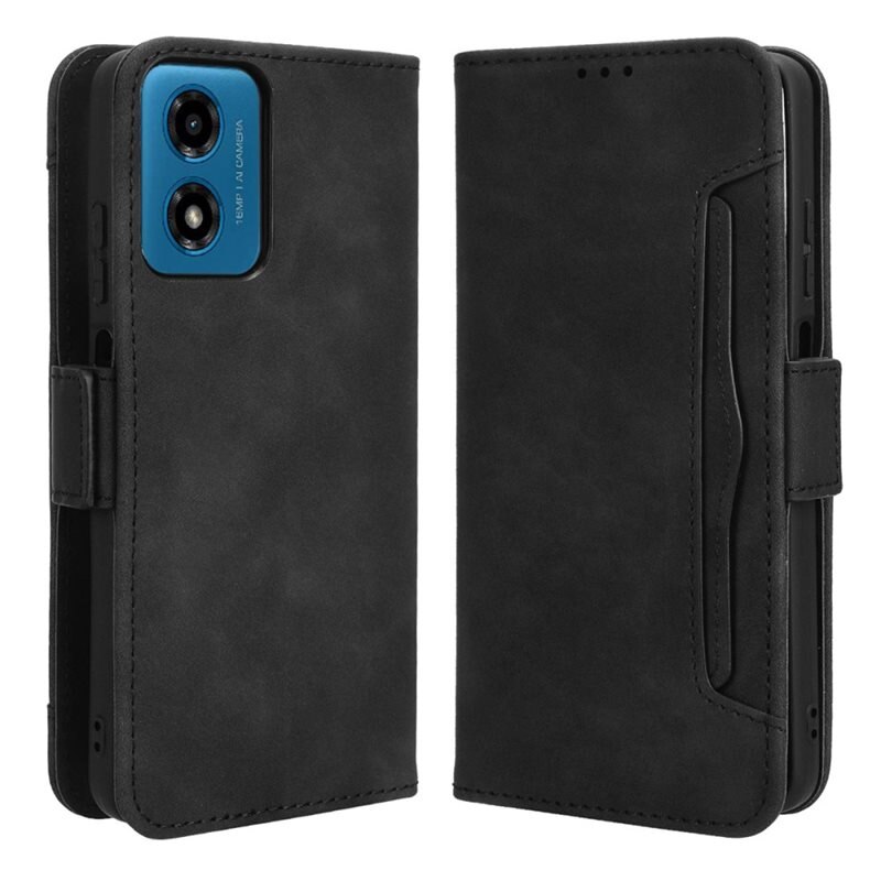 Étui portefeuille Multi Motorola Moto G04, noir - Étui - Porte-cartes et poche pour billets