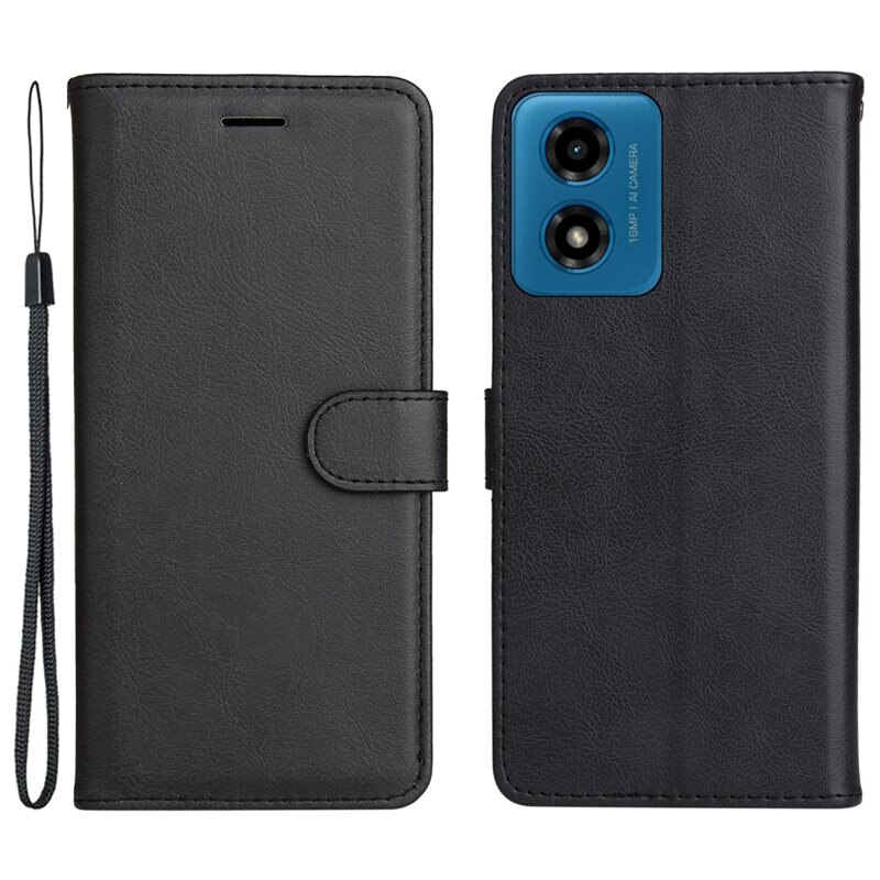Étui portefeuille Motorola Moto G24 Power, noir - Étui de téléphone portable avec porte-cartes et poche pour billets
