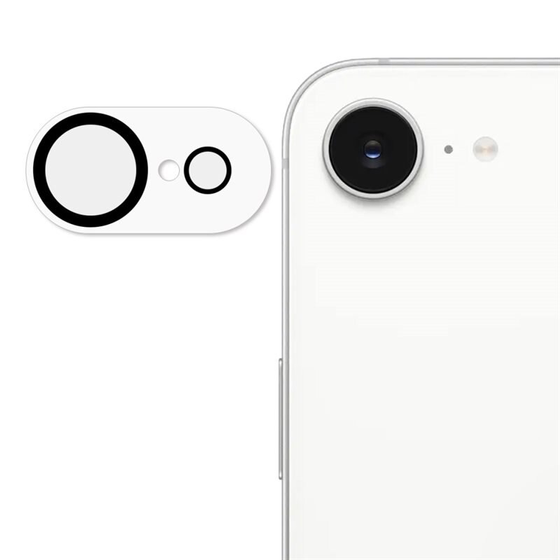 Hat Prince Protecteur d'objectif aluminium verre trempé iPhone 16e, transparent