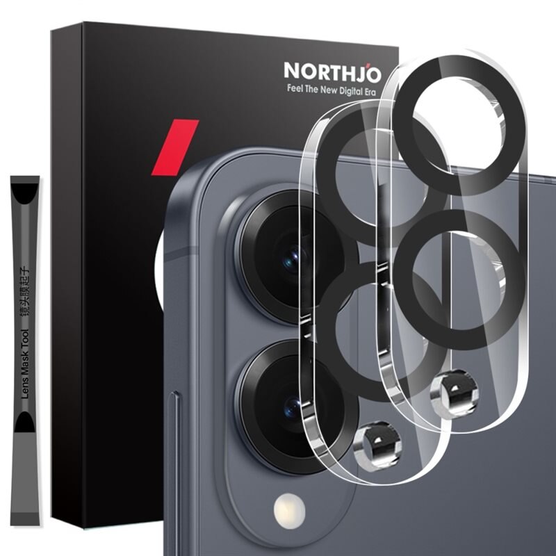NORTHJO Protecteur d'objectif verre trempé Samsung Galaxy S25 Edge (2 pièces)