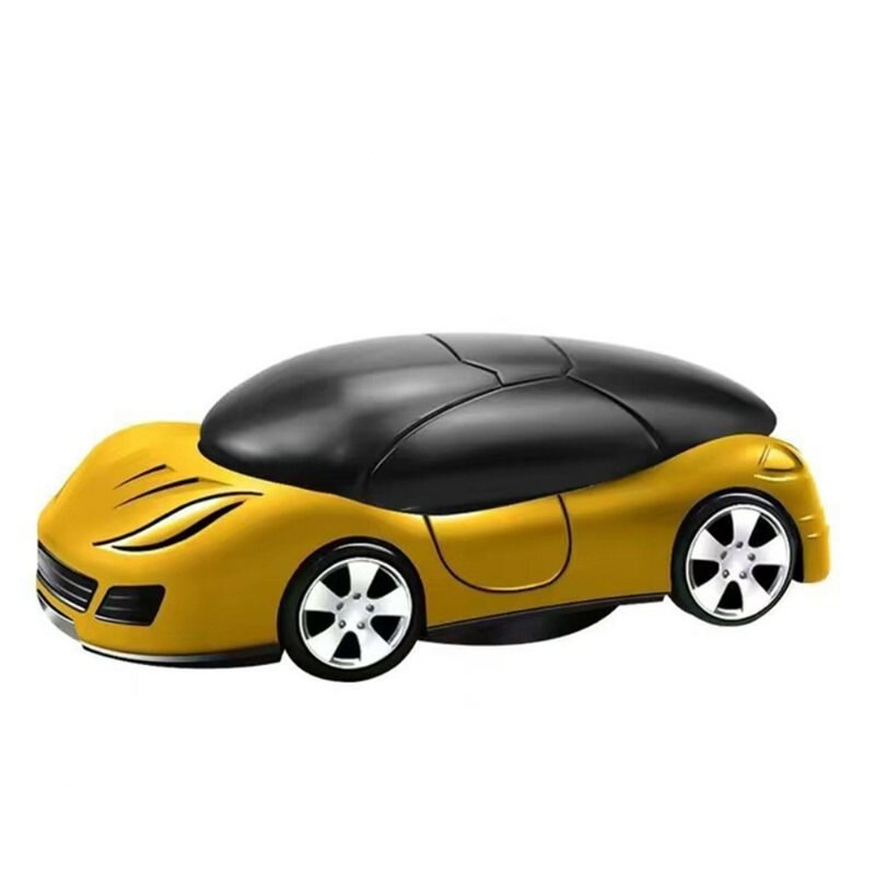 Voiture / support pour le mobile, jaune