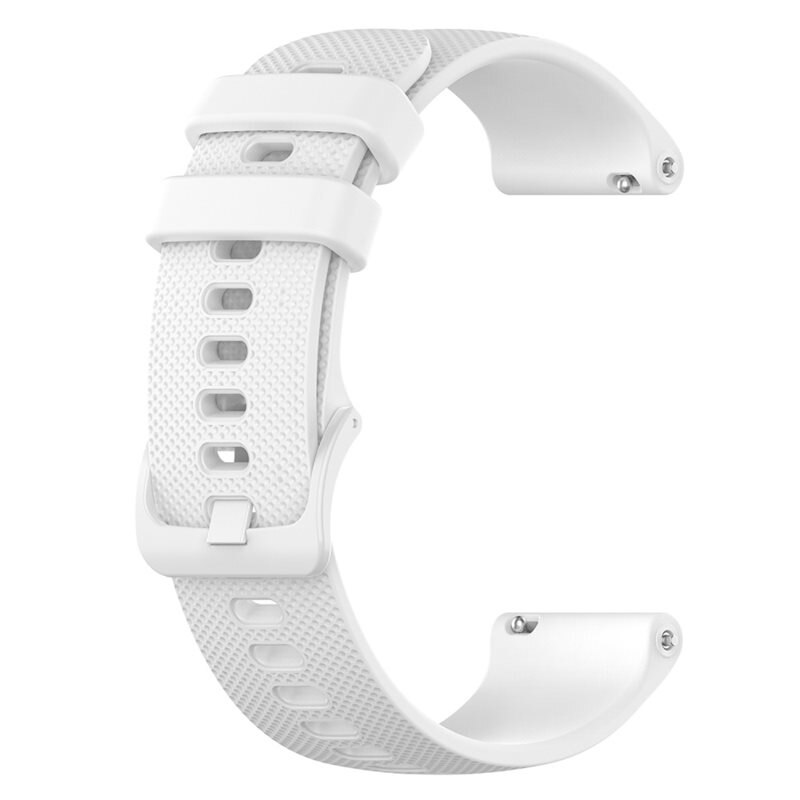 Bracelet en silicone pour Garmin Forerunner 265S, Blanc - Bracelet sportif parfait pour l'entraînement