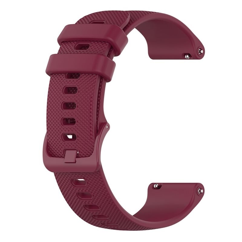 Bracelet en silicone pour Garmin Forerunner 265S, Rouge - Bracelet sportif parfait pour l'entraînement