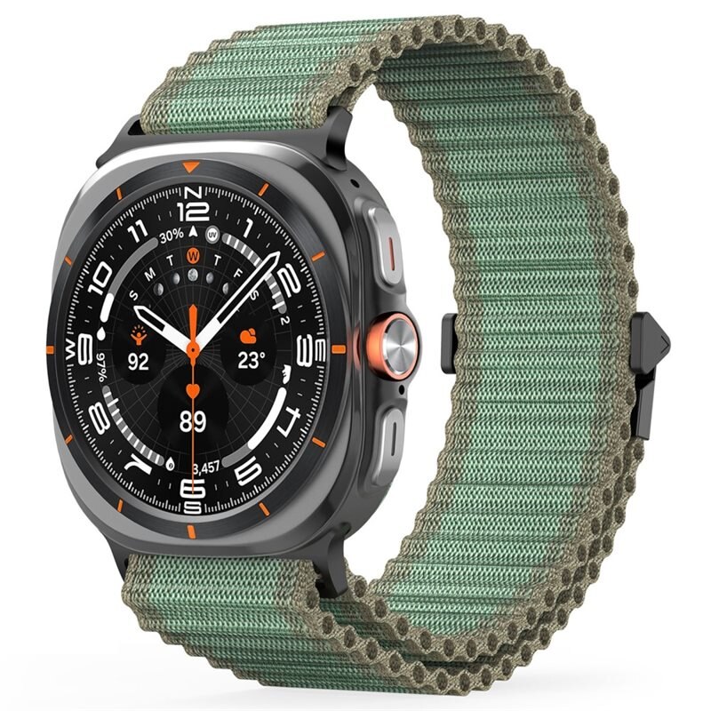 Dux Ducis Bracelet en Active Nylon Samsung Galaxy Watch Ultra 47mm, Vert