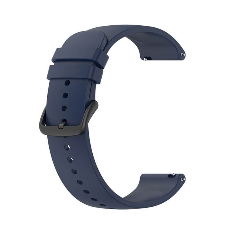 Bracelet en silicone pour Universal 22mm, bleu - Bracelet sportif parfait pour l'entraînement