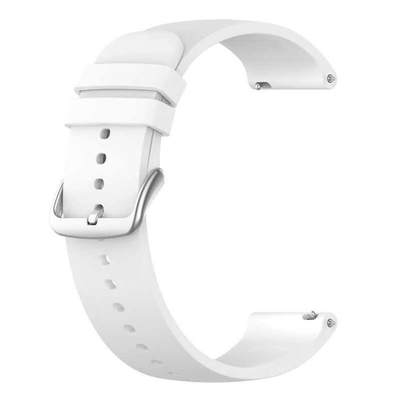 Bracelet en silicone pour Hama Fit Watch 4910, Blanc - Bracelet sportif parfait pour l'entraînement
