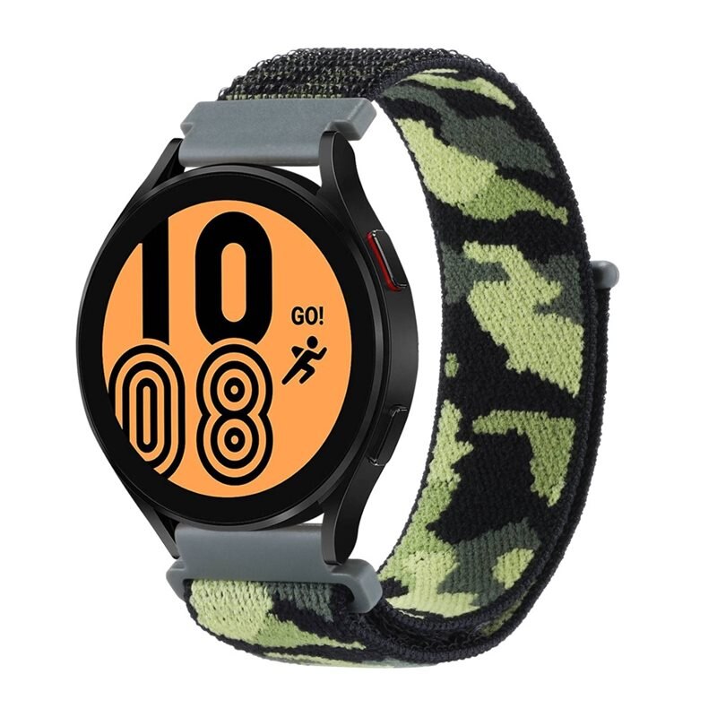 Bracelet en nylon Samsung Galaxy Watch 5 44mm, Camouflage - Bracelet en nylon confortable et respirant