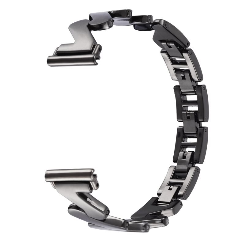 Bracelet en métal Ondulé Universal 18mm, noir