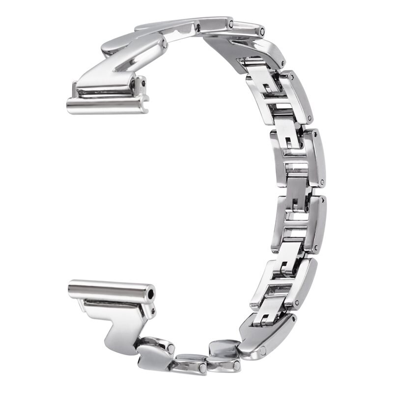 Bracelet en métal Ondulé Garmin Venu 3s, argent