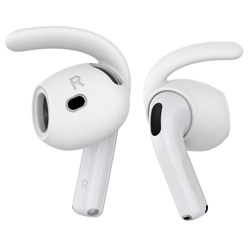 Ahastyle Sport Earhooks Apple AirPods 4, blanc