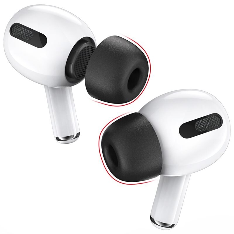 Ahastyle Memory Foam Ear Tips (3-pack) AirPods Pro, noir (Medium)