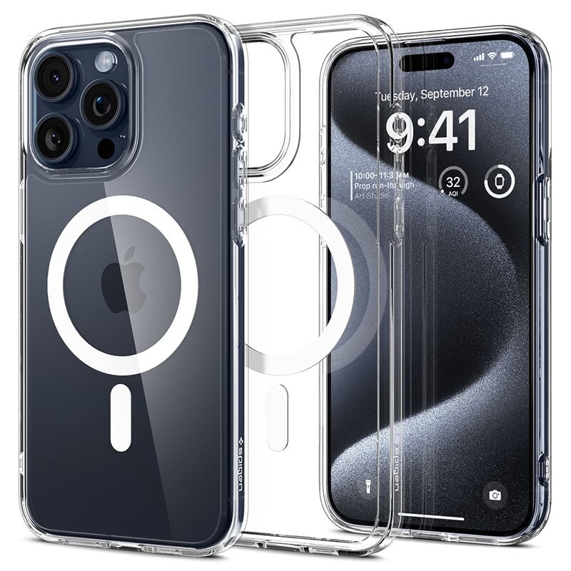 Spigen Coque Ultra Hybrid MagSafe iPhone 15 Pro, White