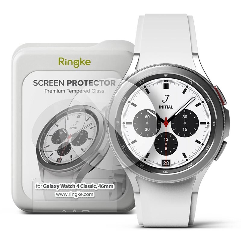 Ringke Screen Tempered Glass (4-pack) Samsung Galaxy Watch 4 Classic 46mm