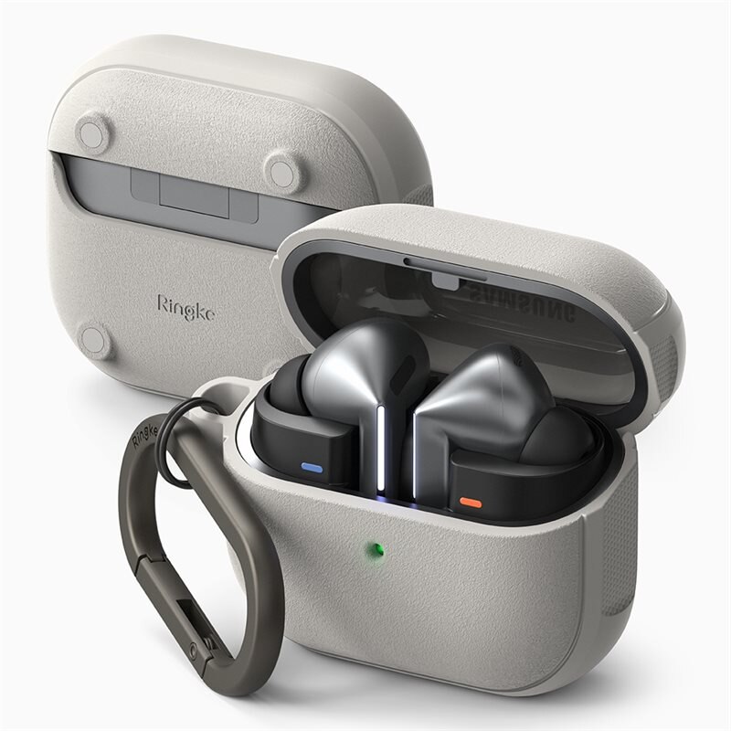 Ringke Coque Onyx Magnetic Samsung Galaxy Buds 3, Warm Gray