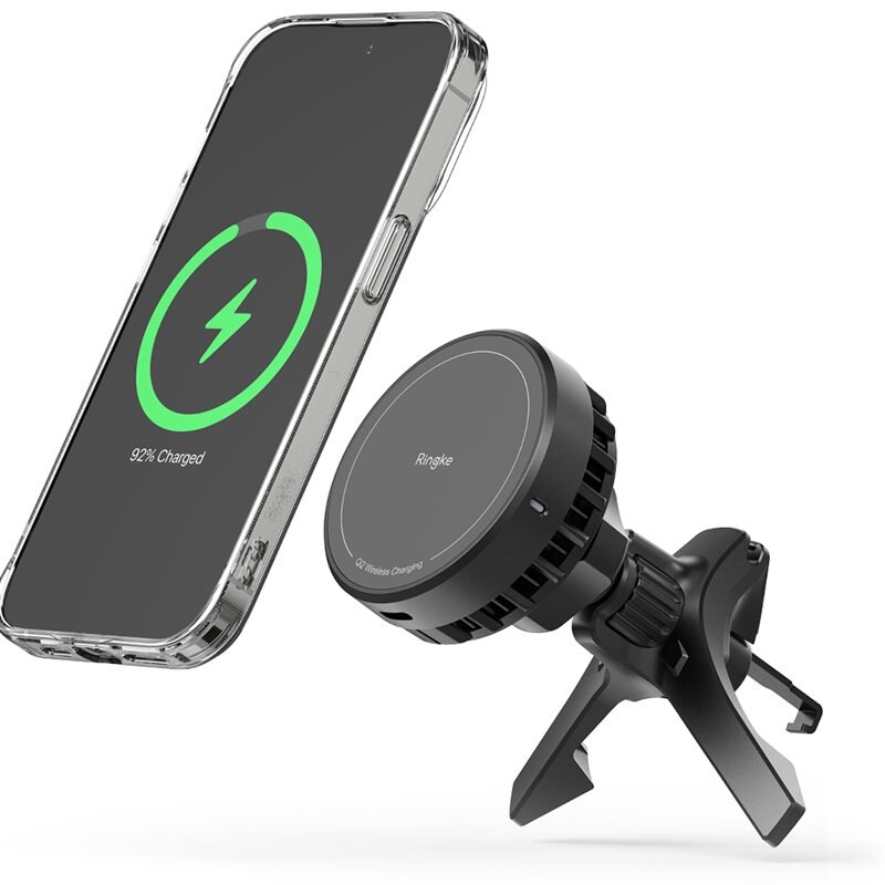 Ringke Chargeur de Voiture Peltier Qi2 MagSafe, noir