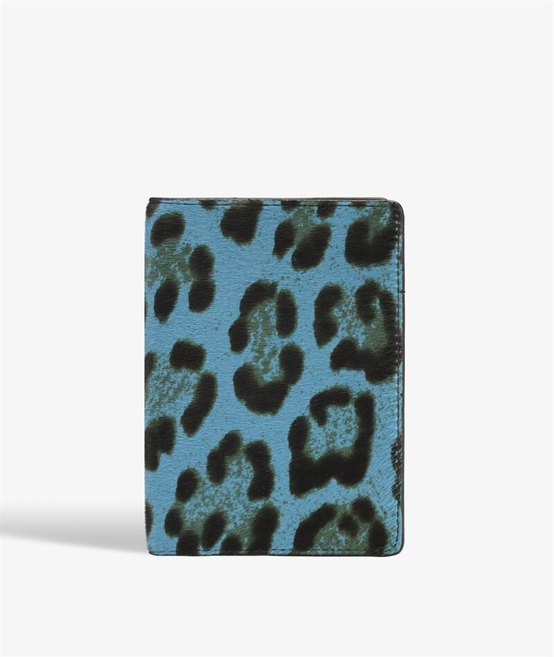 The Case Factory Étui pour passeport Pony Leopardo Turquoise