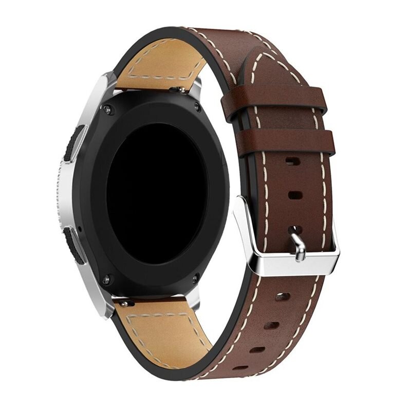 Bracelet en cuir Garmin Forerunner 745, Marron - Bracelet élégant en cuir