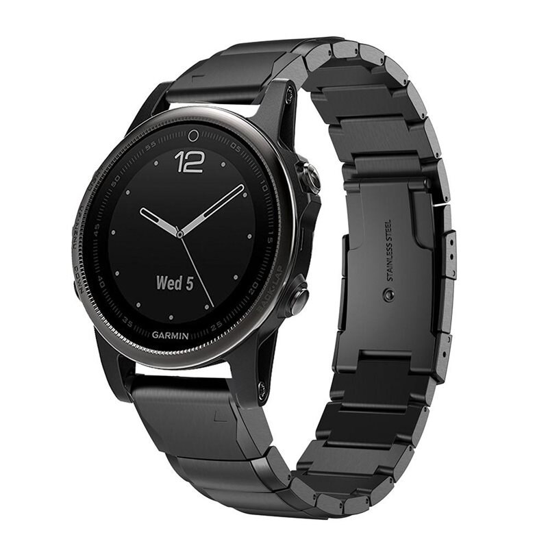 Bracelet mailllon Garmin Fenix 8 43mm, noir