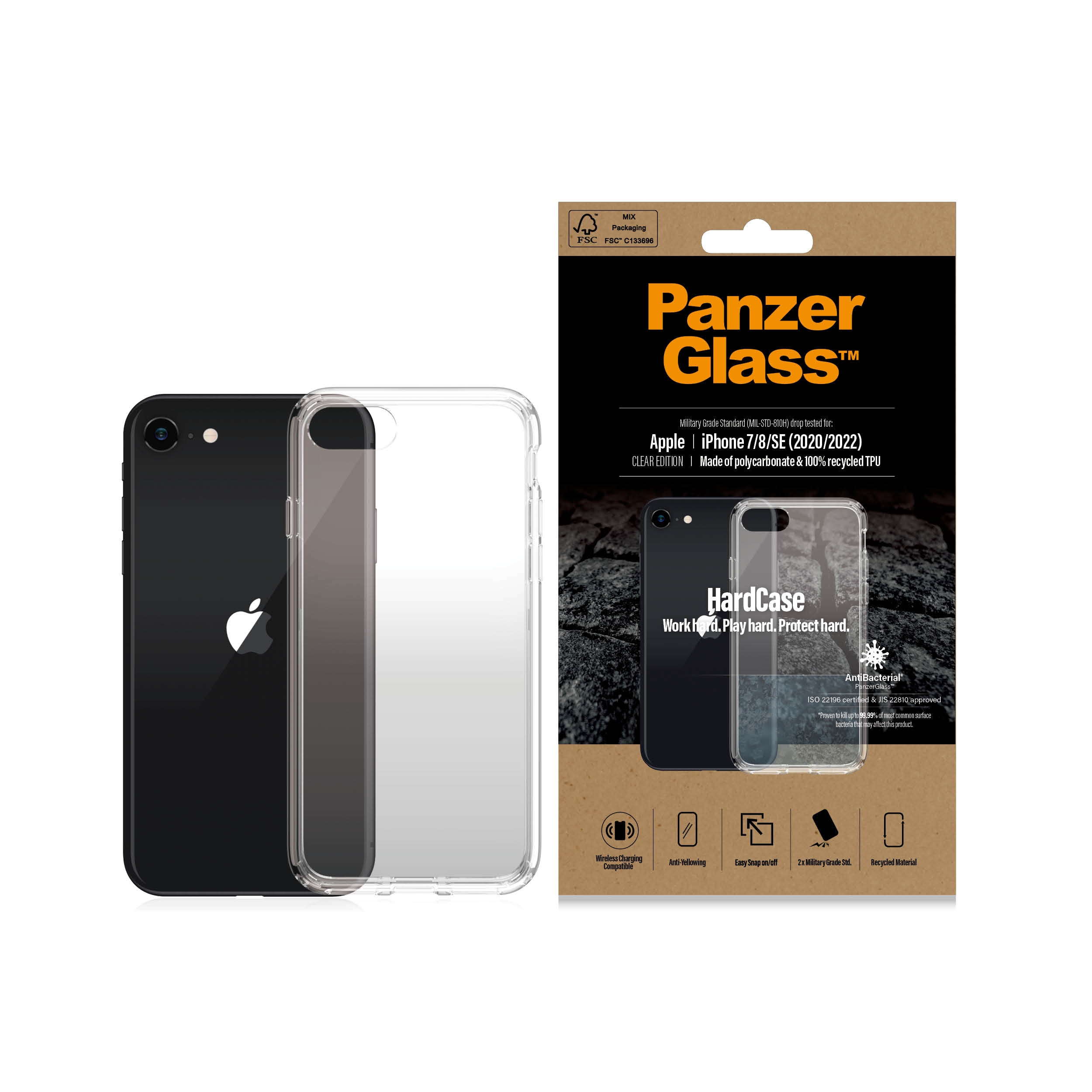 Hardcase Coque iPhone 8, transparent