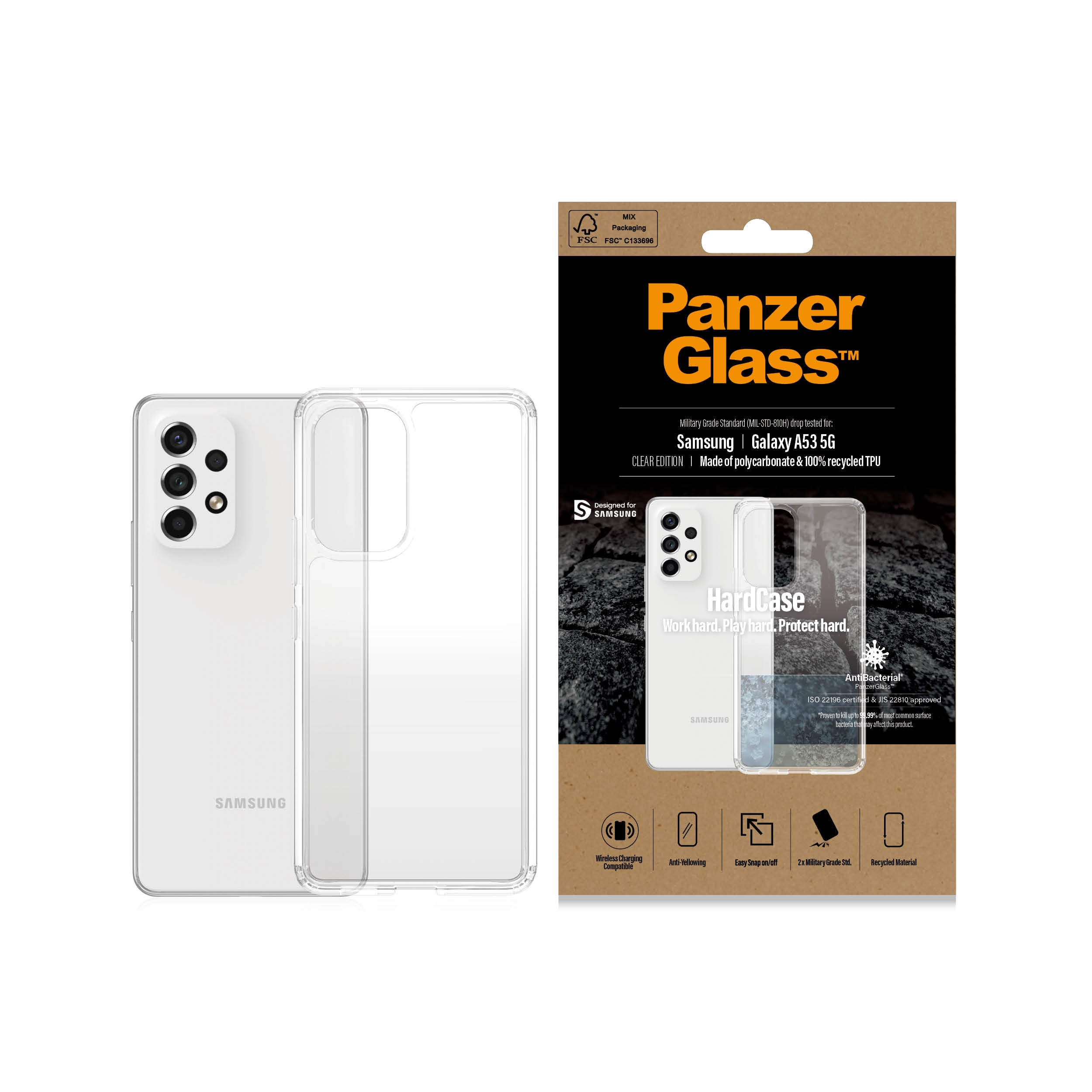 Hardcase Coque Samsung Galaxy A53, transparent