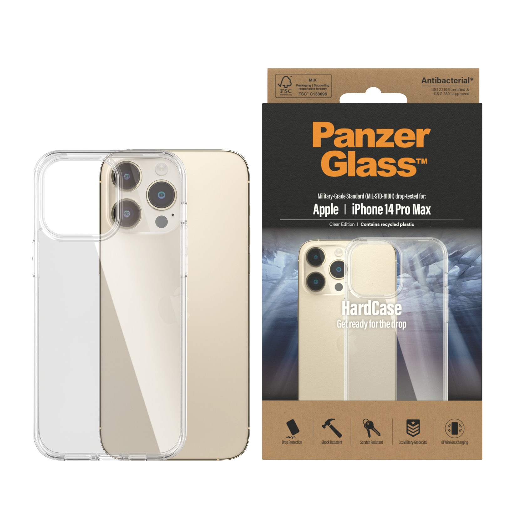 Hardcase Coque iPhone 14 Pro Max, transparent