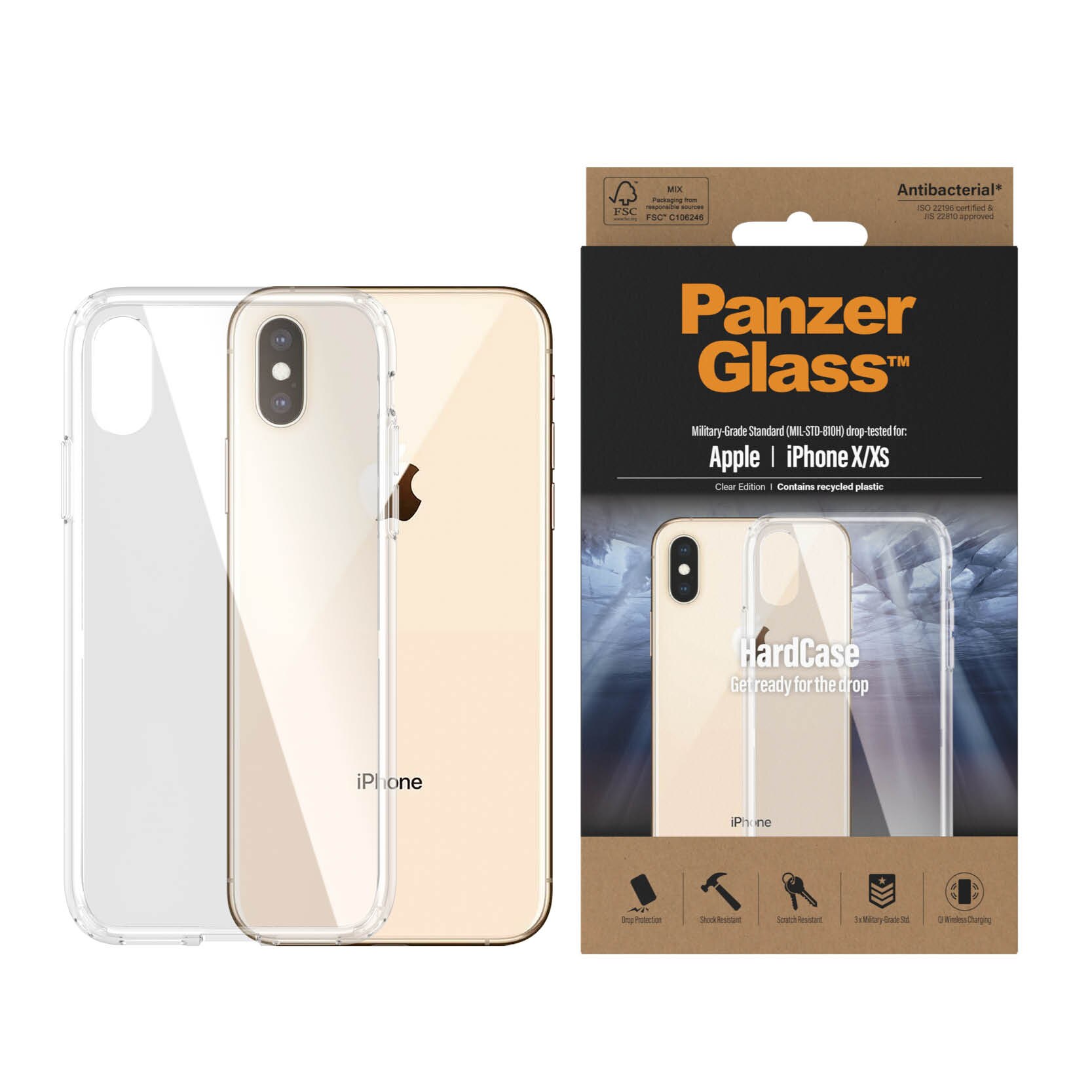 Hardcase Coque iPhone X/XS, transparent