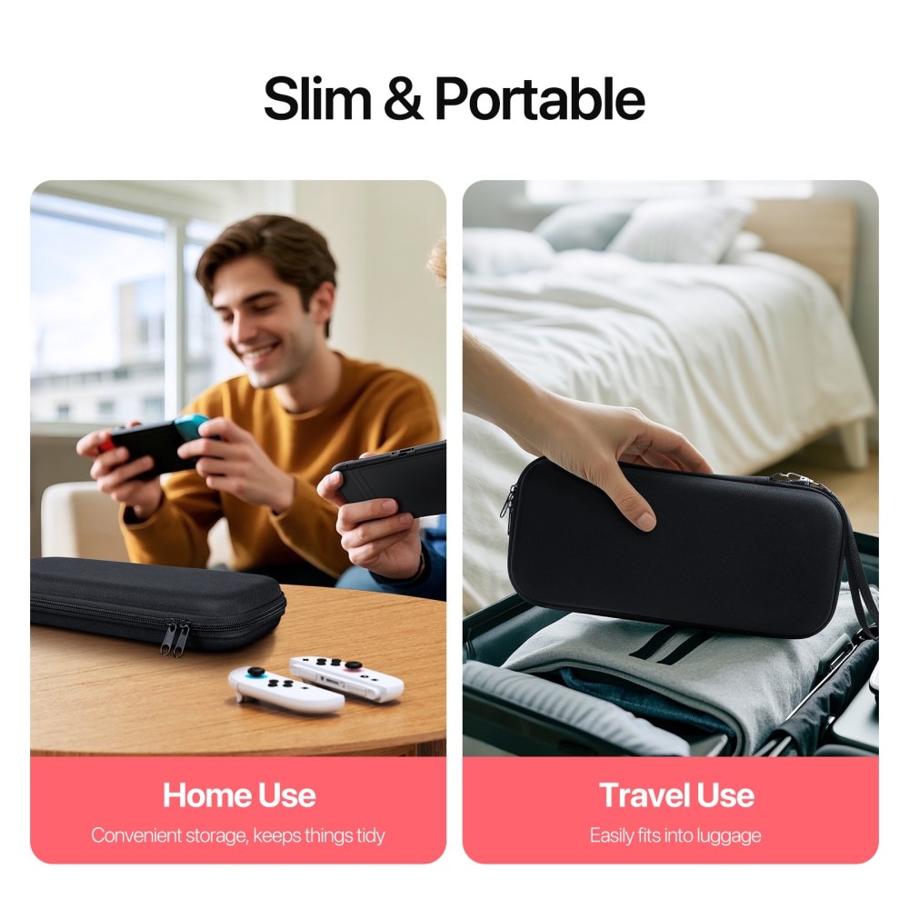 Étui de rangement pour Nintendo Switch 2, noir