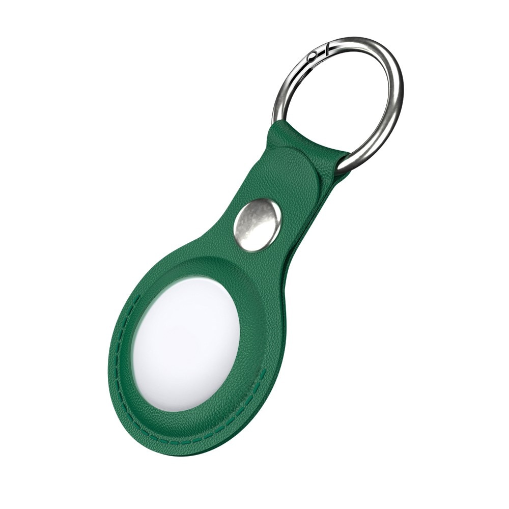 Porte-clés en cuir Apple AirTag vert