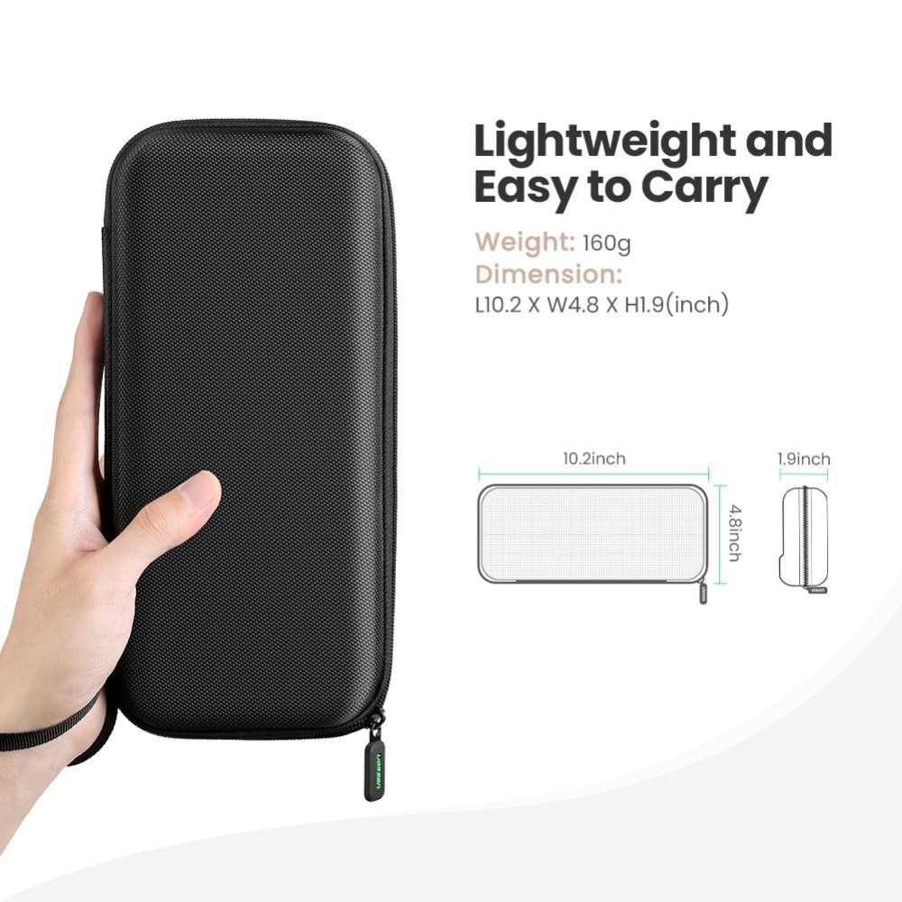 Étui de rangement compact pour Nintendo Switch OLED, noir
