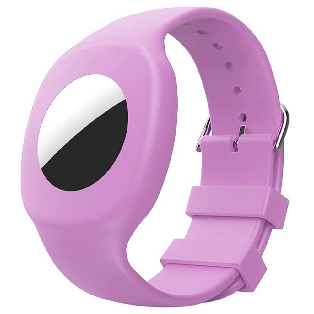 Bracelet en silicone pour enfants AirTag Violet