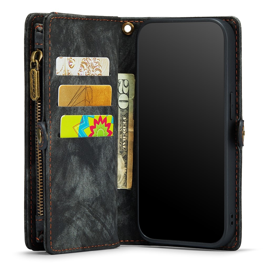 Étui portefeuille multi-cartes iPhone X/XS, Gris