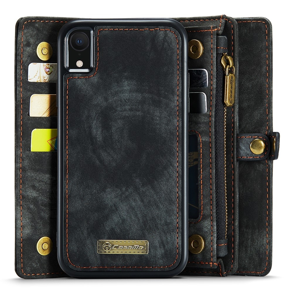 Étui portefeuille multi-cartes iPhone Xr, Gris